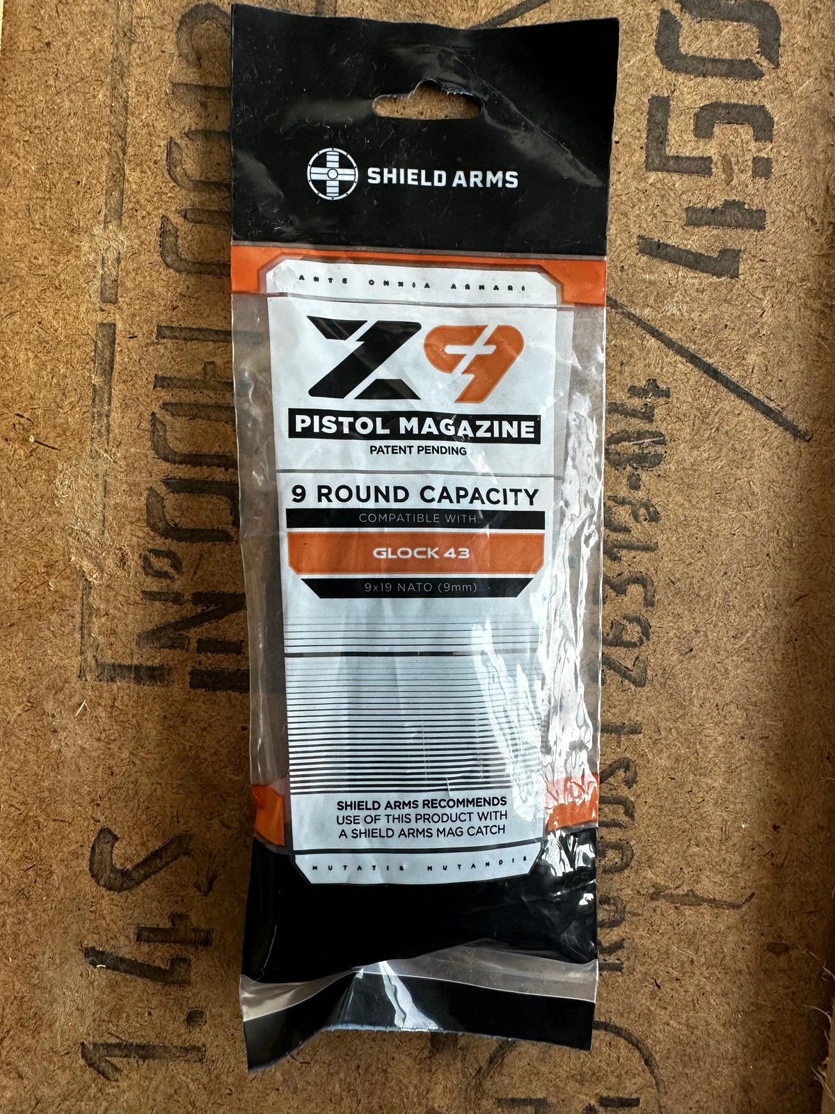 Orijinal Glock 43 Sheıld Arms 9MM 9 Kapasiteli Şarjör